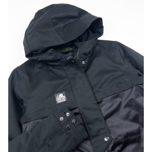 Lurking Class Snowboard Skull Jacket Men's Small Black Green Full Zip Hooded Ski - Picture 7 of 16